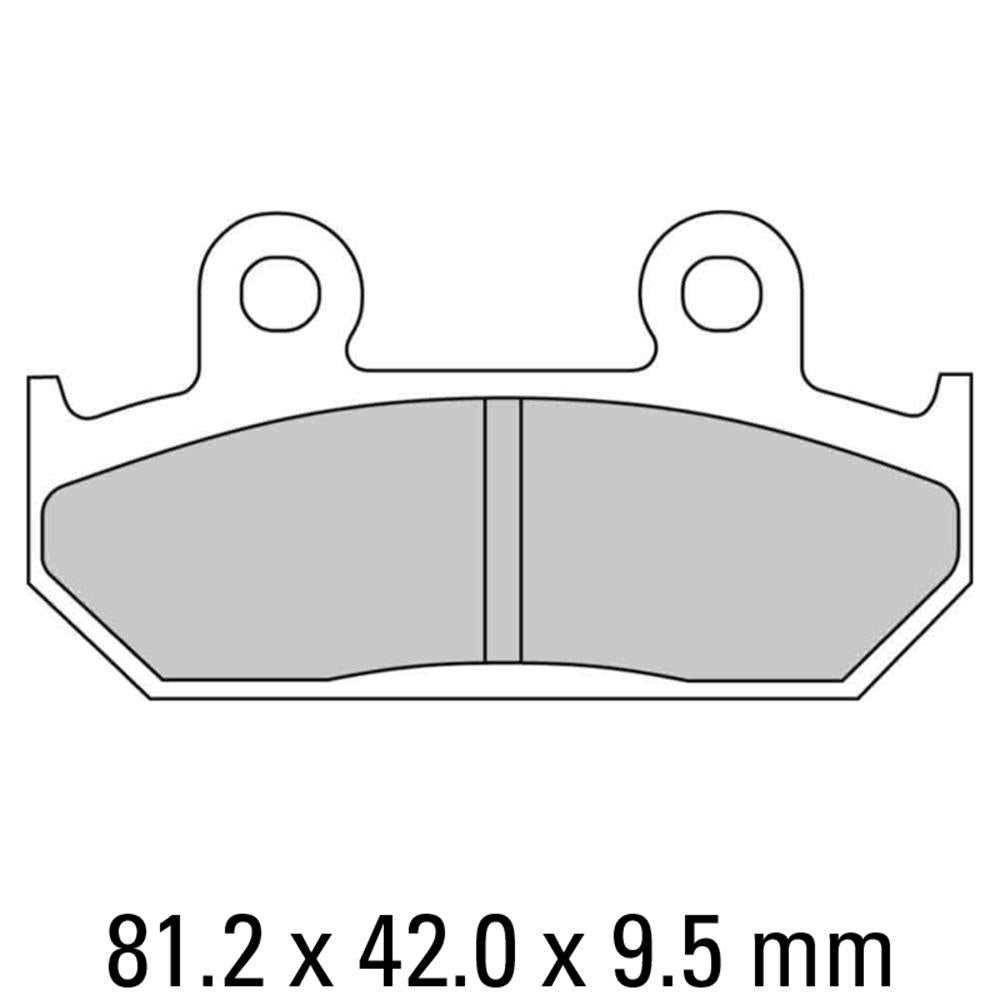 FERODO Disc Pad Set - FDB2113 P Platinum Non Sintered Compound 1