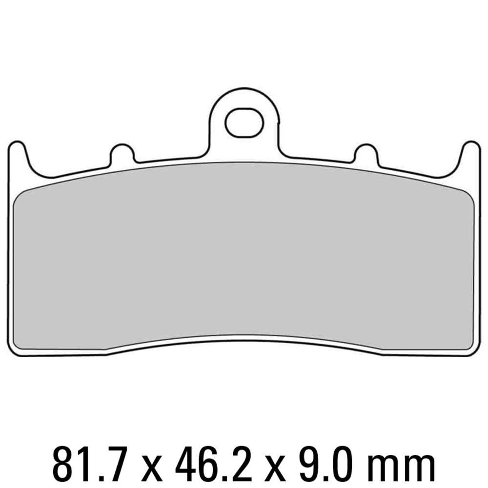 FERODO Disc Pad Set - FDB2124 P Platinum Non Sintered Compound 1