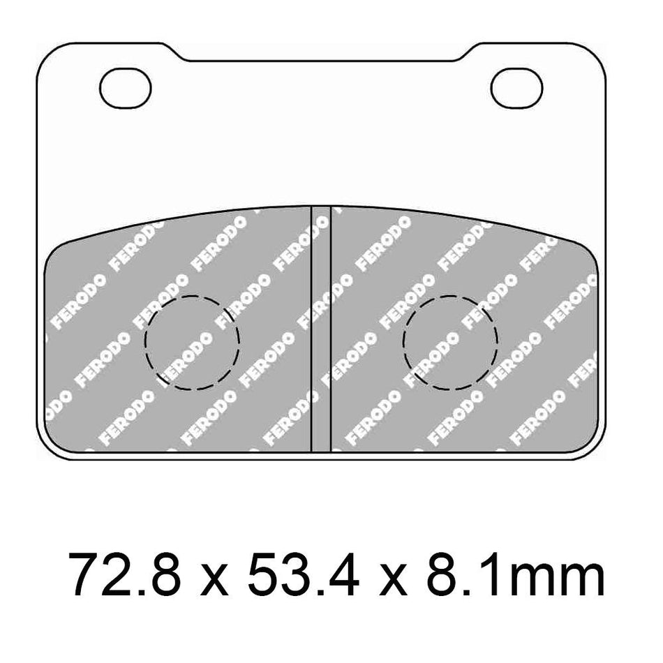 FERODO Disc Pad Set - FDB2291 EF Eco Friction Non Sintered Compound 1