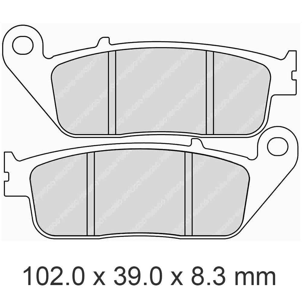 FERODO Disc Pad Set - FDB570 P Platinum Non Sintered Compound 1