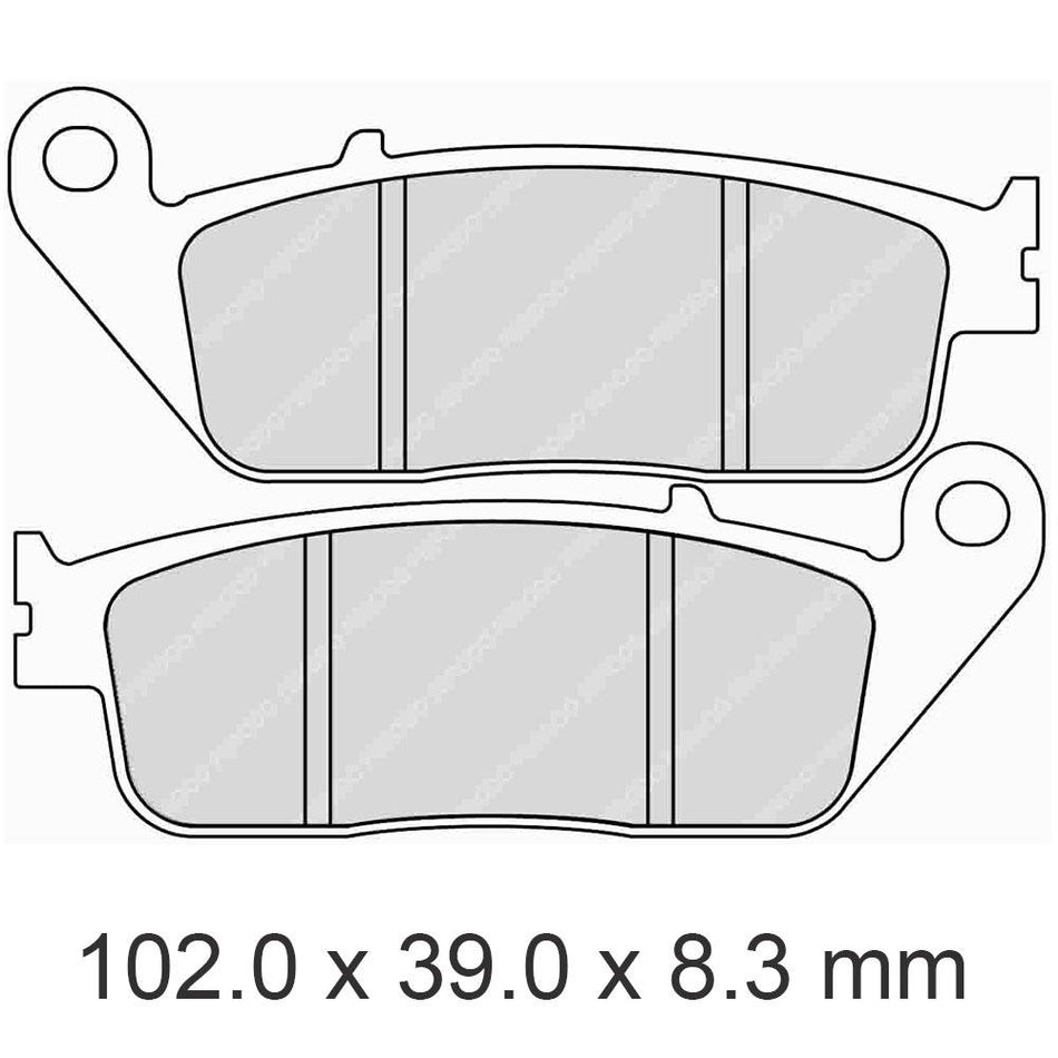 FERODO Disc Pad Set - FDB570 P Platinum Non Sintered Compound 1