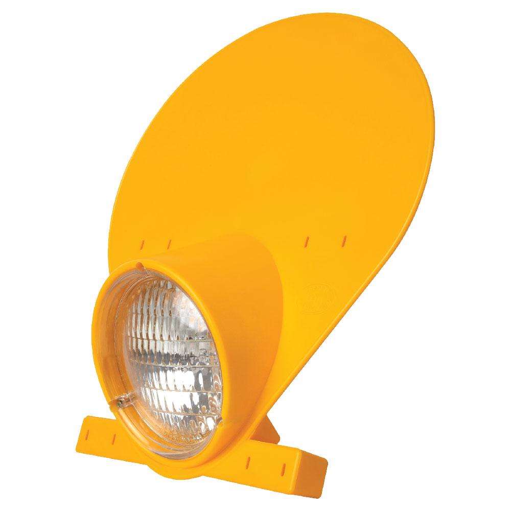 POLISPORT PRESTON PETTY HEADLIGHT NUMBER PLATE - HALOGEN - DARK YELLOW 1