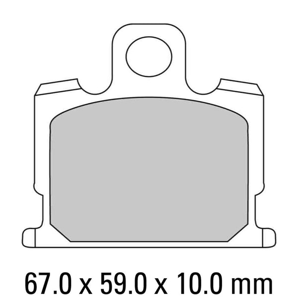 FERODO Disc Pad Set - FDB277 P Platinum Non Sintered Compound 1