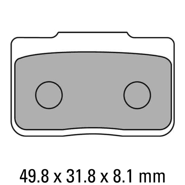 FERODO Disc Pad Set - FDB2170 P Platinum Non Sintered Compound 1
