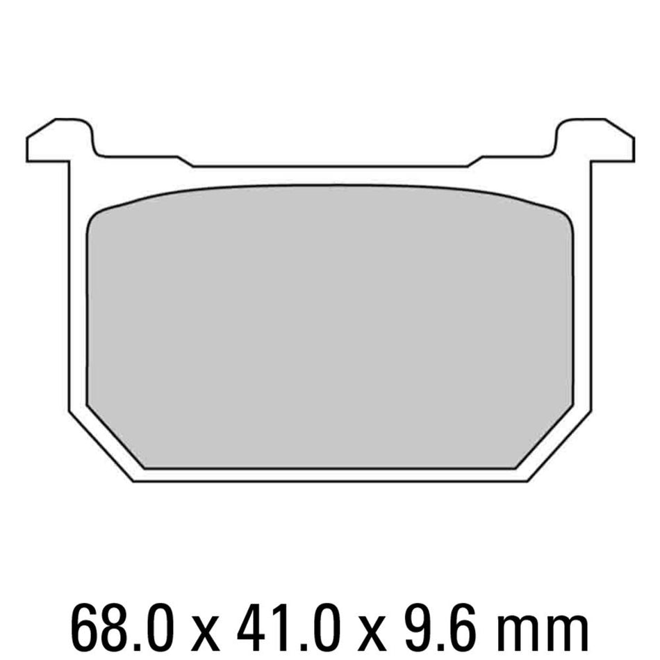 FERODO Disc Pad Set - FDB298 P Platinum Non Sintered Compound 1