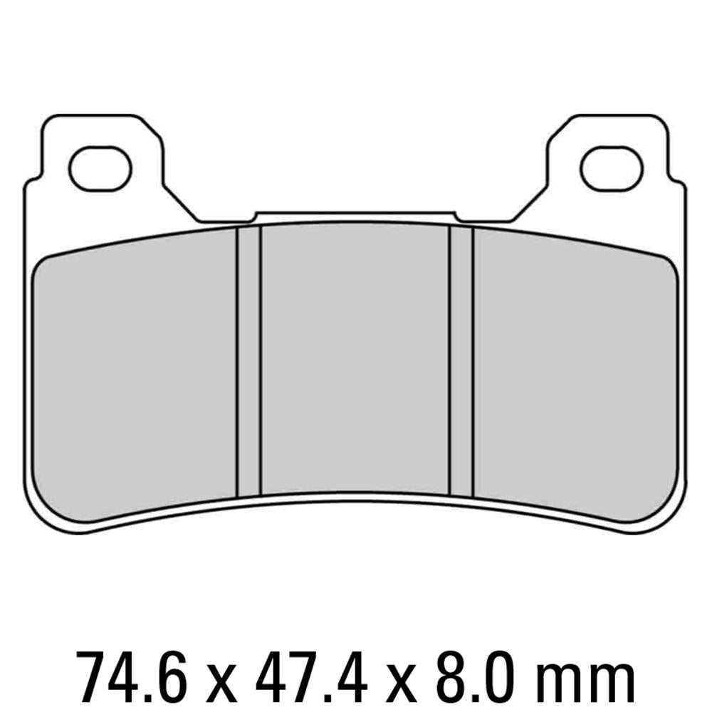 FERODO Disc Pad Set - FDB2181 ST Sinter Grip Sintered Compound - Road 1