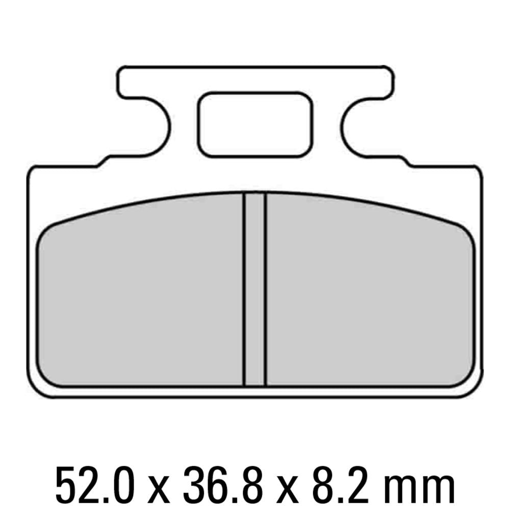 FERODO Disc Pad Set - FDB2192 AG Argento Non Sintered Compound 1