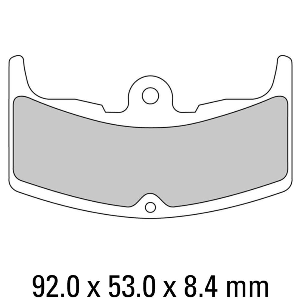 FERODO Disc Pad Set - FDB310 P Platinum Non Sintered Compound 1