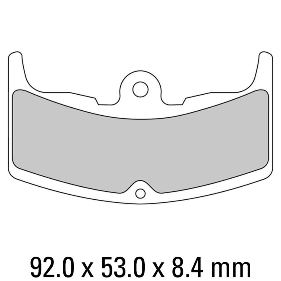 FERODO Disc Pad Set - FDB310 P Platinum Non Sintered Compound 1