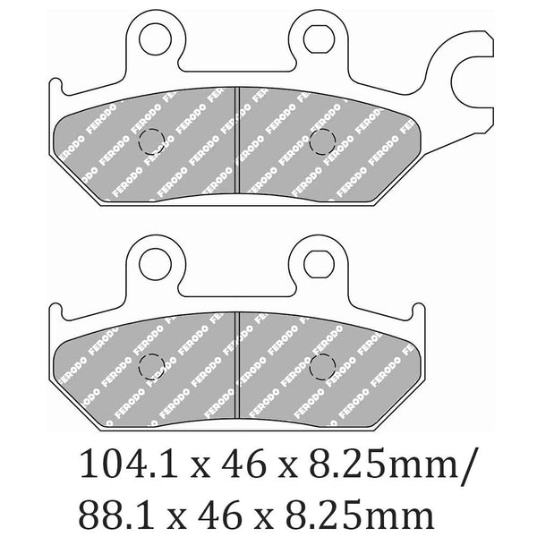 FERODO Disc Pad Set - FDB2301 SG Sinter Grip Sintered Compound - Off-Road 1