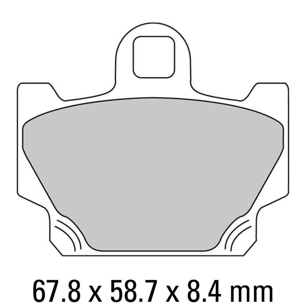 FERODO Disc Pad Set - FDB311 P Platinum Non Sintered Compound 1