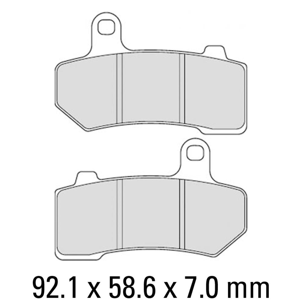 FERODO Disc Pad Set - FDB2210 P Platinum Non Sintered Compound 1