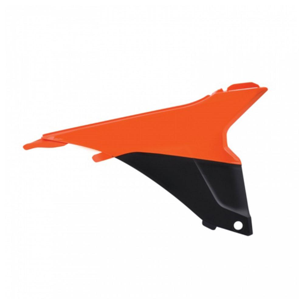 POLISPORT AIRBOX COVERS KTM EXC/EXC-F 14-16 - ORANGE/BLACK 2