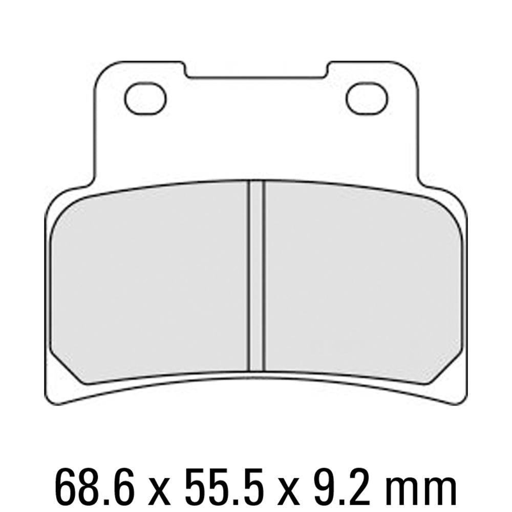 FERODO Disc Pad Set - FDB2216 P Platinum Non Sintered Compound 1