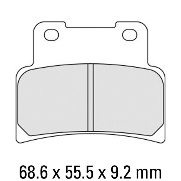 FERODO Disc Pad Set - FDB2216 P Platinum Non Sintered Compound 1