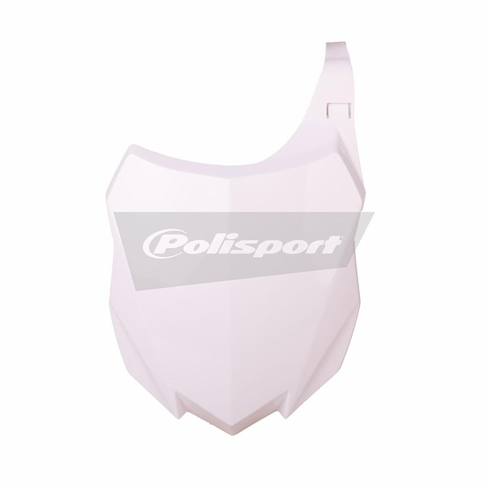 POLISPORT FRONT NUMBER PLATE KAWASAKI KX250F 13-16/KX450F 13-15 - WHITE 1