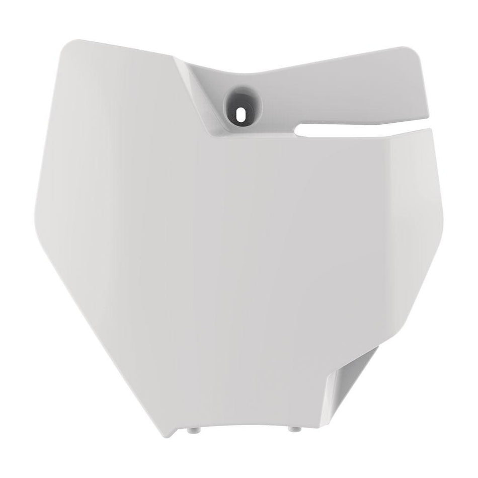 POLISPORT FRONT NUMBER PLATE KTM 85SX 18 - WHITE 1