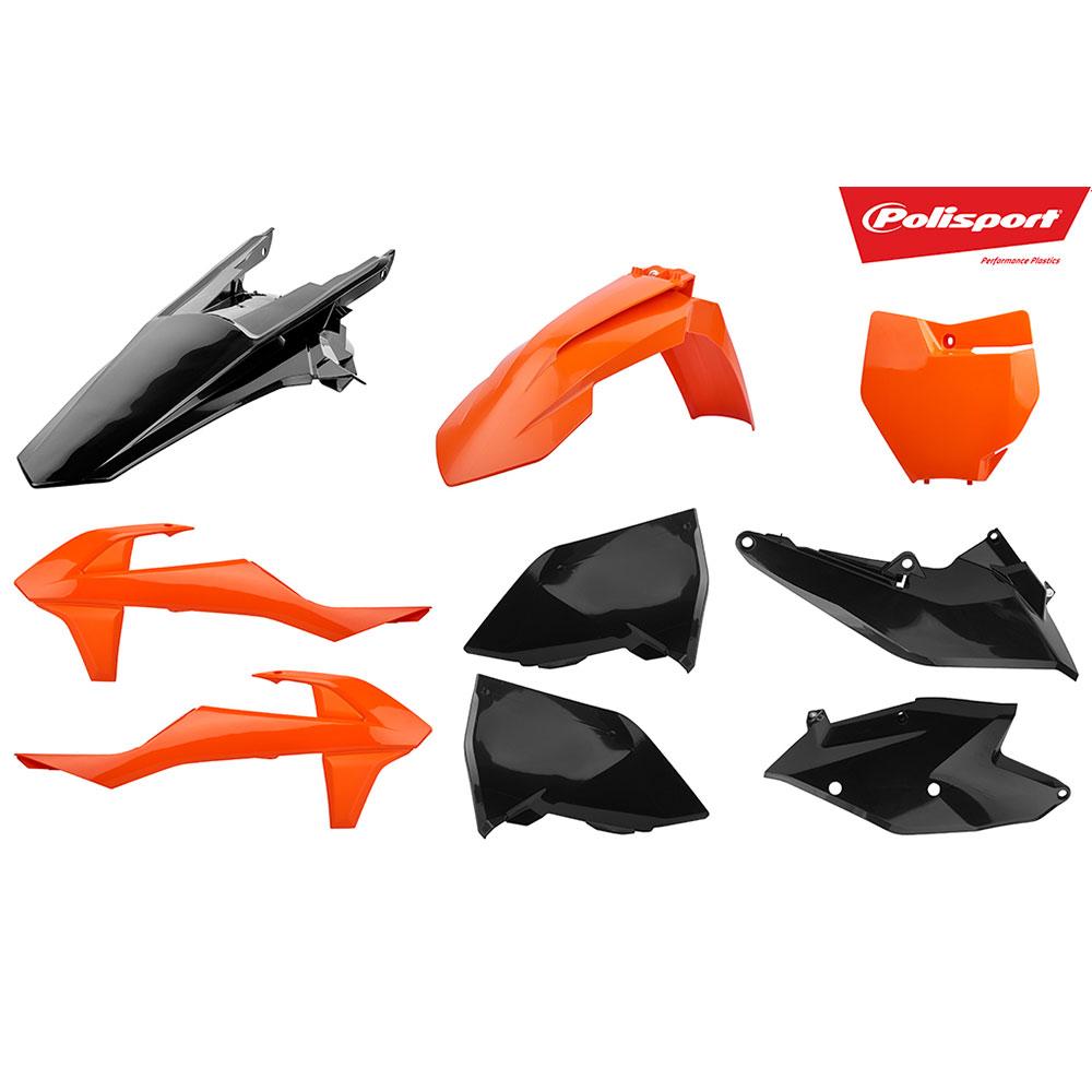 POLISPORT MX KIT KTM SX/SX-F 125-450 16-18 - ORANGE/BLACK 1