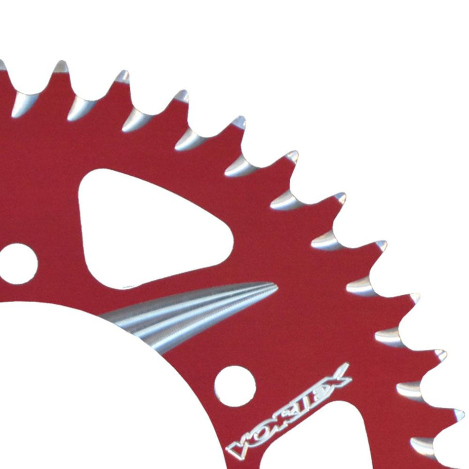 VORTEX ALLOY REAR SPROCKET 520-43T - RED 1