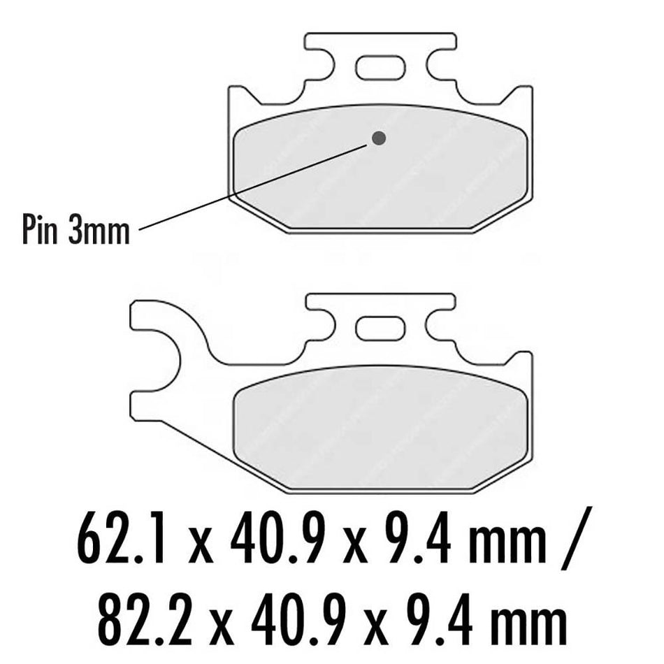FERODO Disc Pad Set - FDB2235 SG Sinter Grip Sintered Compound - Off-Road 1