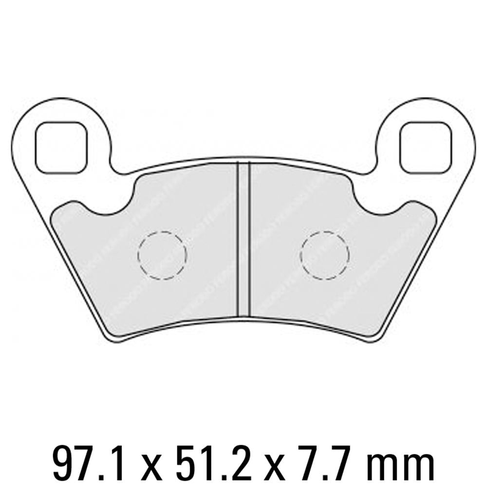 FERODO Disc Pad Set - FDB2236 SG Sinter Grip Sintered Compound - Off-Road 1