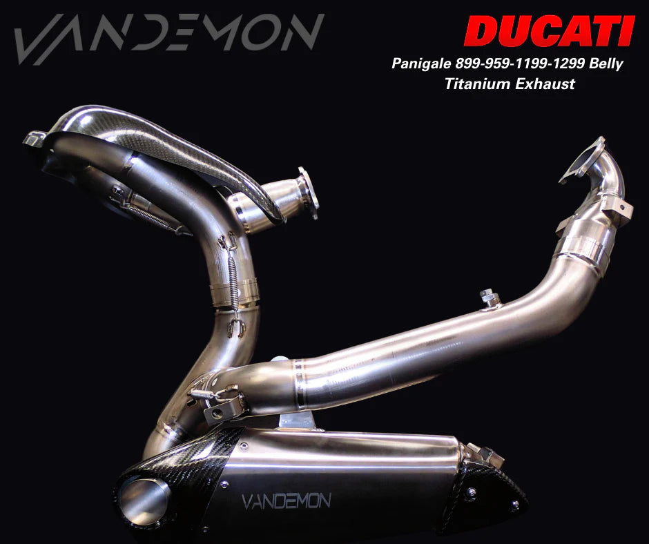 Vandemon - Ducati Panigale 899,959,1199,1299 Titanium Belly Exhaust System 2011-2018