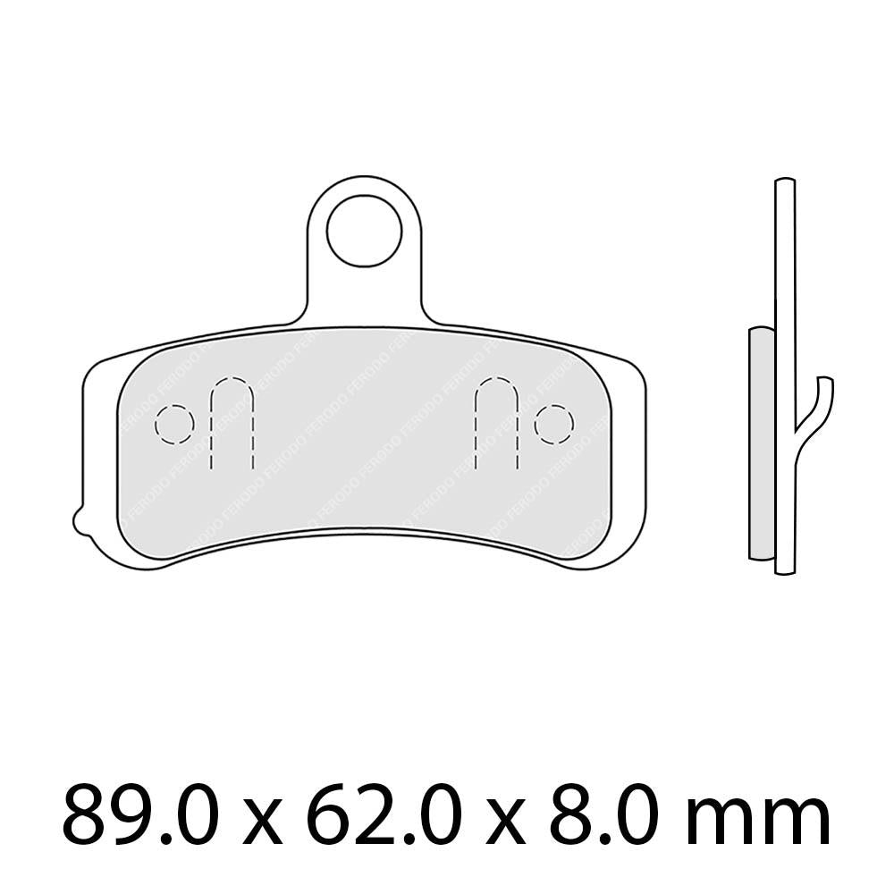 FERODO Disc Pad Set - FDB2250 ST Sinter Grip Sintered Compound - Road 1