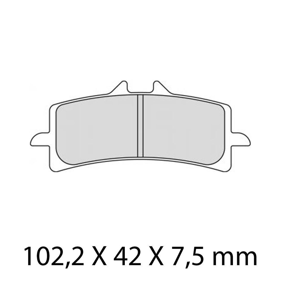 FERODO Disc Pad Set - FDB2260 ST Sinter Grip Sintered Compound - Road 1