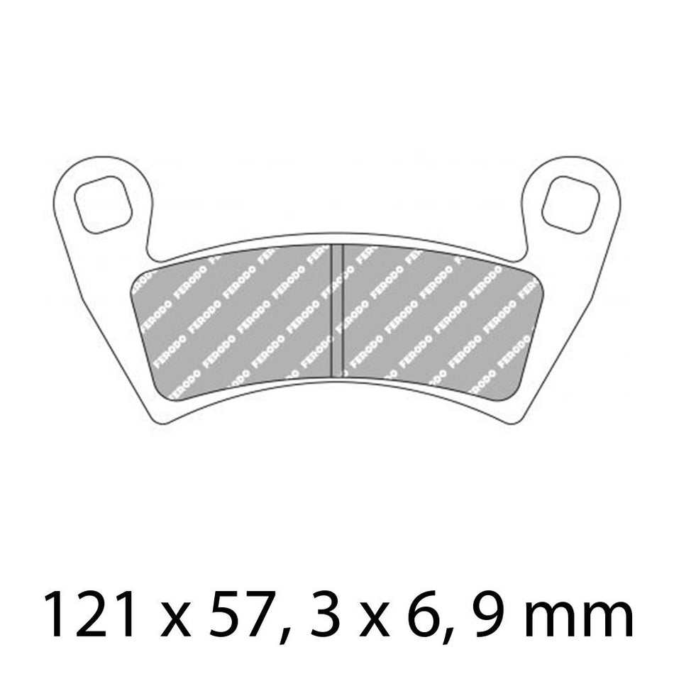 FERODO Disc Pad Set - FDB2263 SG Sinter Grip Sintered Compound - Off-Road 1