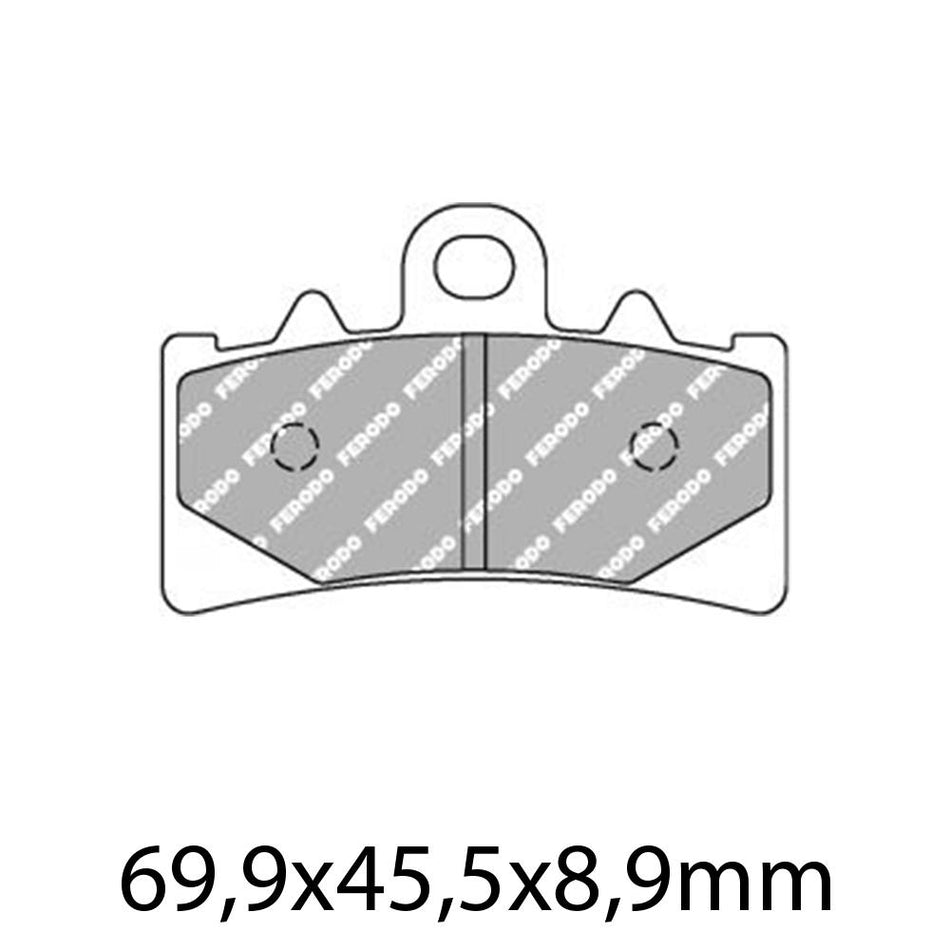 FERODO Disc Pad Set - FDB2266 ST Sinter Grip Sintered Compound - Road 1