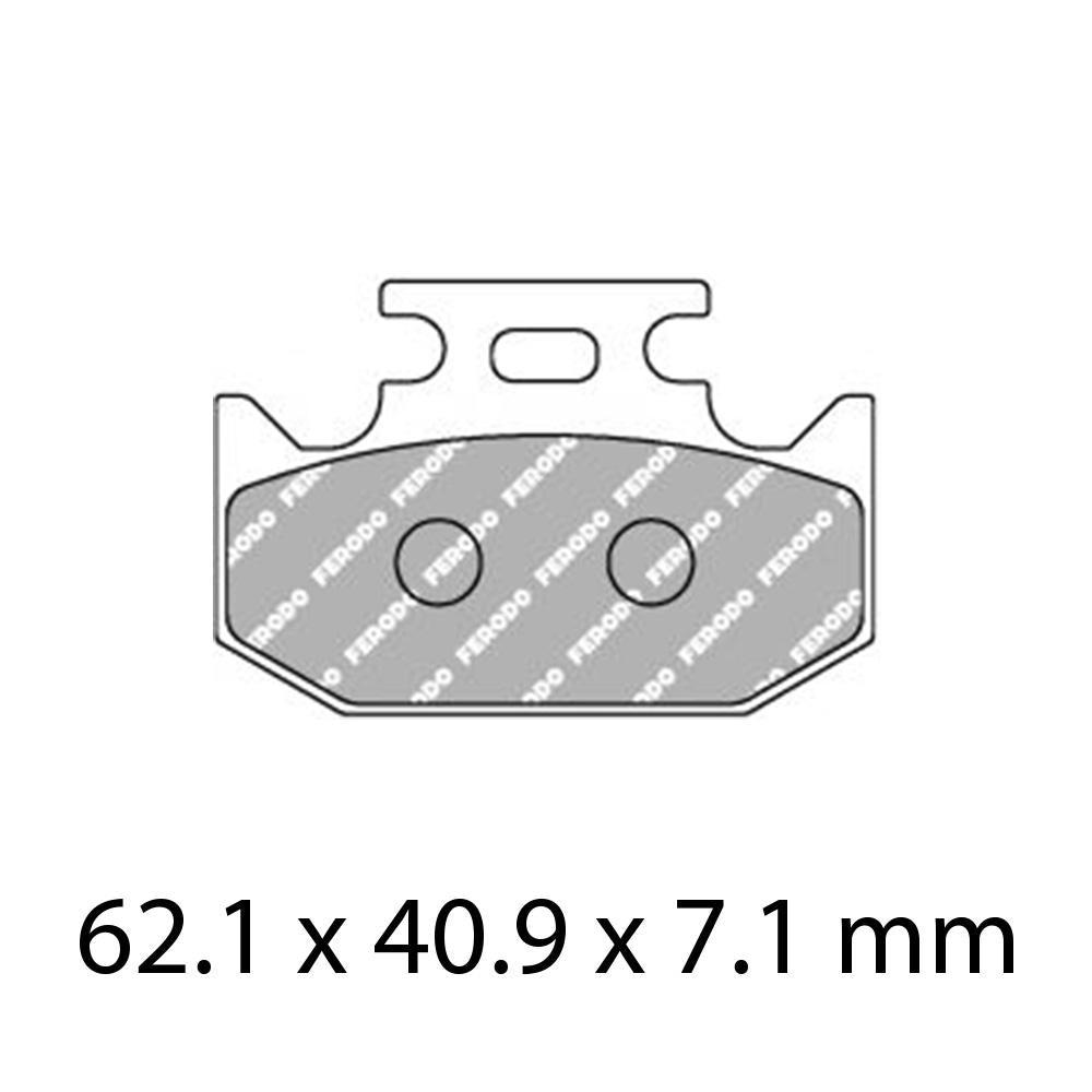 FERODO Disc Pad Set - FDB2270 P Platinum Non Sintered Compound 1