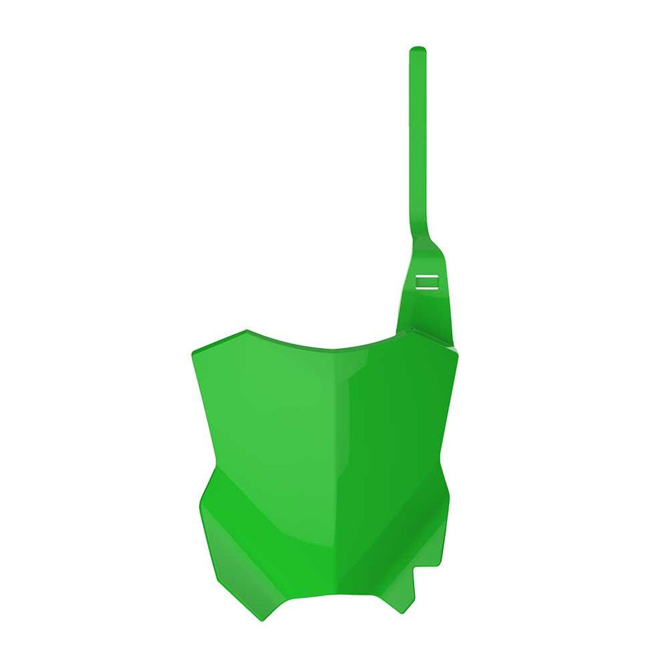 POLISPORT FRONT NUMBER PLATE KAWASAKI KX250F 17/KX450F 16-17 - GREEN 1