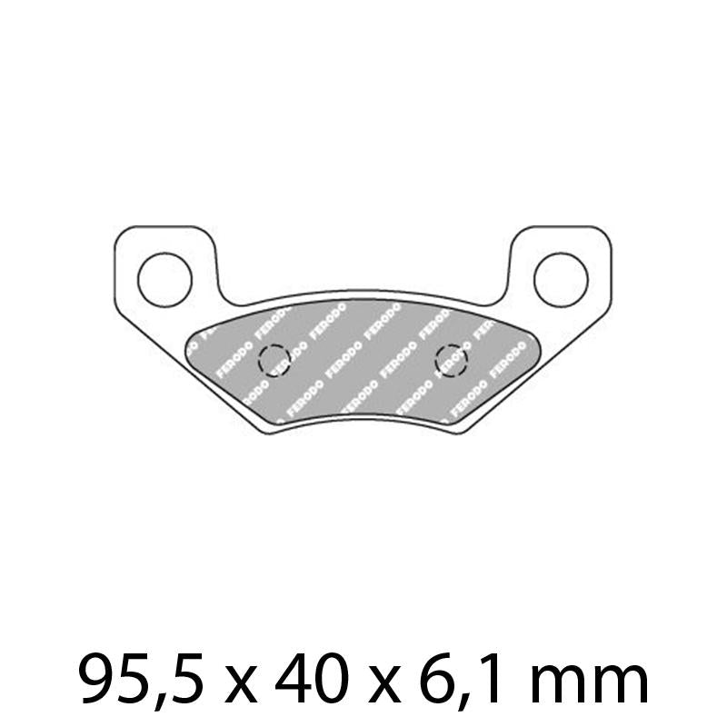 FERODO Disc Pad Set - FDB2272 SG Sinter Grip Sintered Compound - Off-Road 1