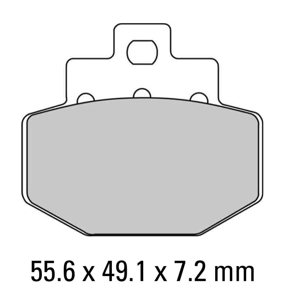 FERODO Disc Pad Set - FDB2115 EF Eco Friction Non Sintered Compound 1