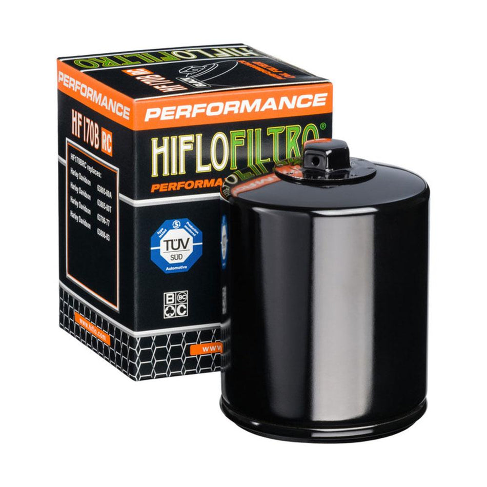 HIFLOFILTRO - OIL FILTER HF170BRC BLACK (With Nut) 1