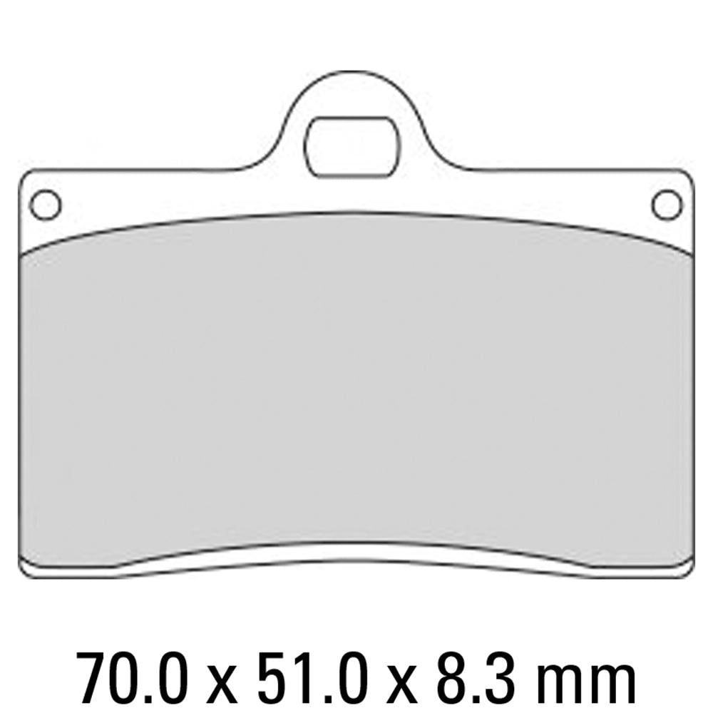 FERODO Disc Pad Set - FRP408 P Platinum Non Sintered Compound 1