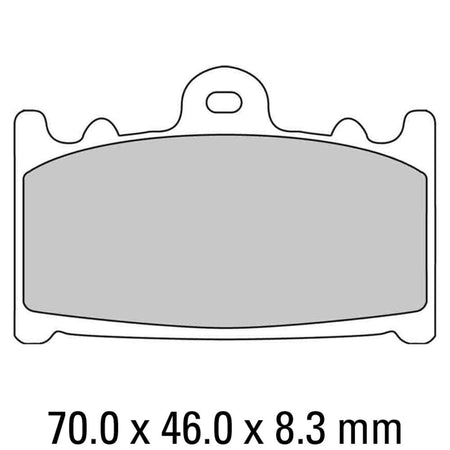 FERODO Disc Pad Set - FDB574 EF Eco Friction Non Sintered Compound 1