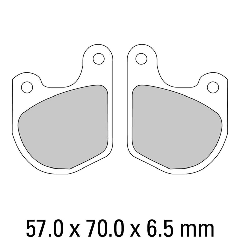 FERODO Disc Pad Set - FDB333 P Platinum Non Sintered Compound 1