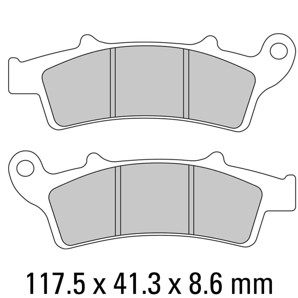 FERODO Disc Pad Set - FDB2105 EF Eco Friction Non Sintered Compound 1