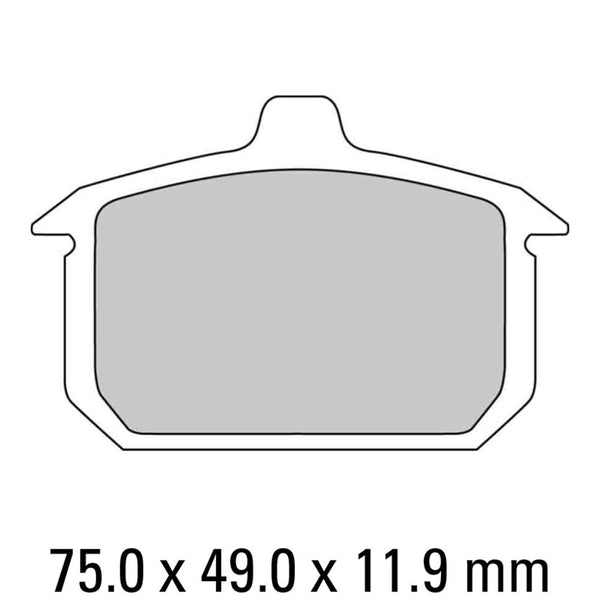 FERODO Disc Pad Set - FDB335 P Platinum Non Sintered Compound 1