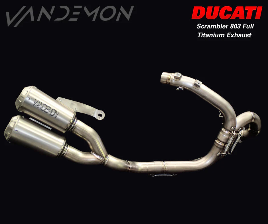 Vandemon - Ducati Scrambler & Cafe Racer 803cc Titanium Exhaust 2015-2020