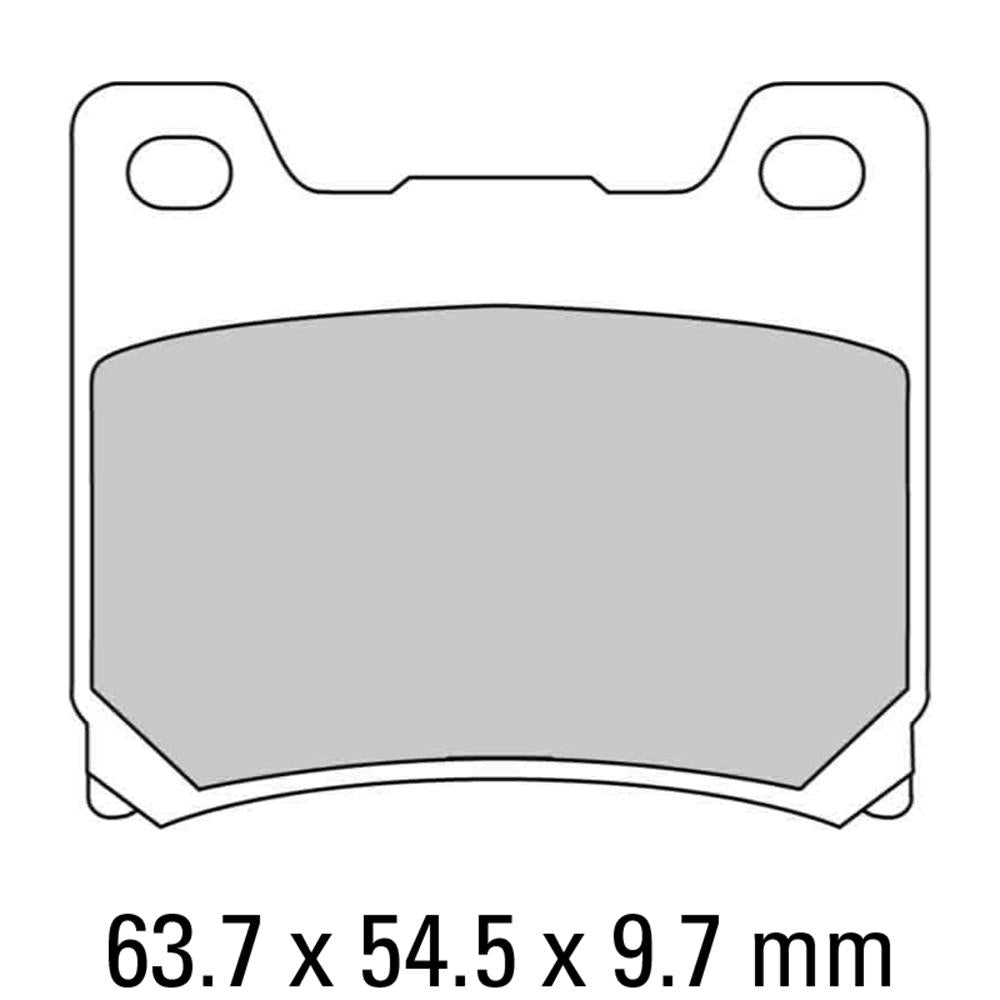 FERODO Disc Pad Set, Sintered - FDB337 ST Sinter Grip Sintered Compound - Road 1