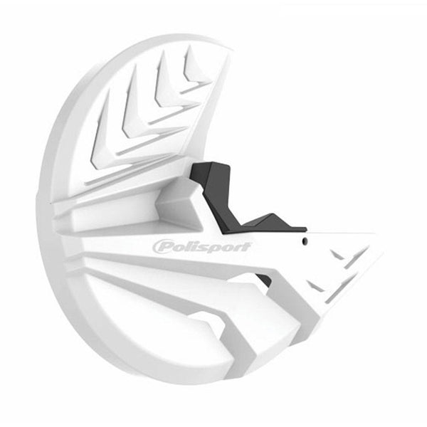 POLISPORT DISC + BOTTOM FORK PROTECTOR HONDA CRF250R/450R 10-14 - WHITE 1