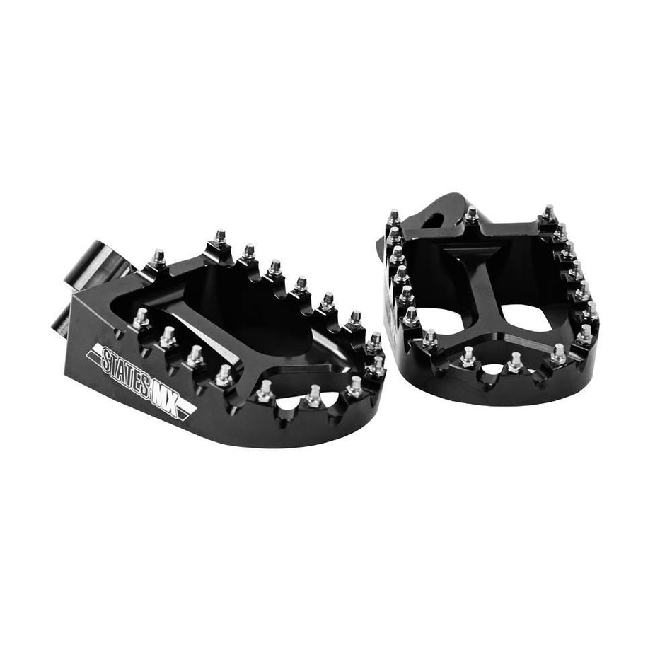 STATES MX S2 ALLOY OFF ROAD FOOTPEGS - YAMAHA - BLACK 1