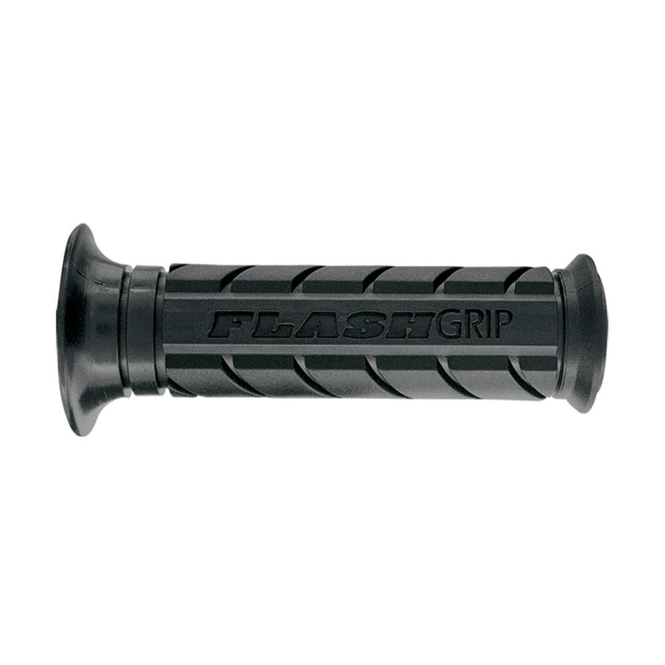 ARIETE MOTORCYCLE HAND GRIPS - ROAD - FLASHGRIP - 120mm Closed End - BLACK 1