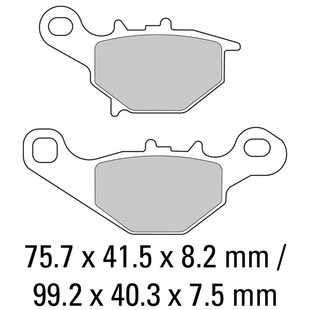 FERODO Disc Pad Set - FDB2133 EF Eco Friction Non Sintered Compound 1