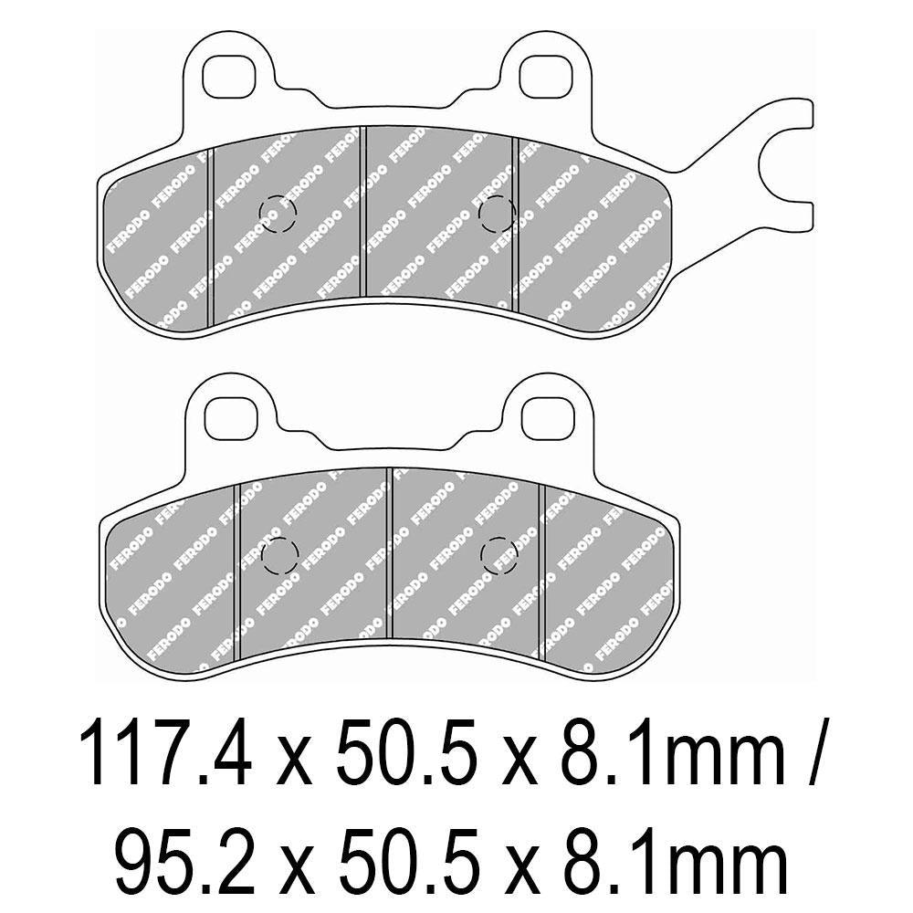 FERODO Disc Pad Set - FDB2315 SG Sinter Grip Sintered Compound - Off-Road 1