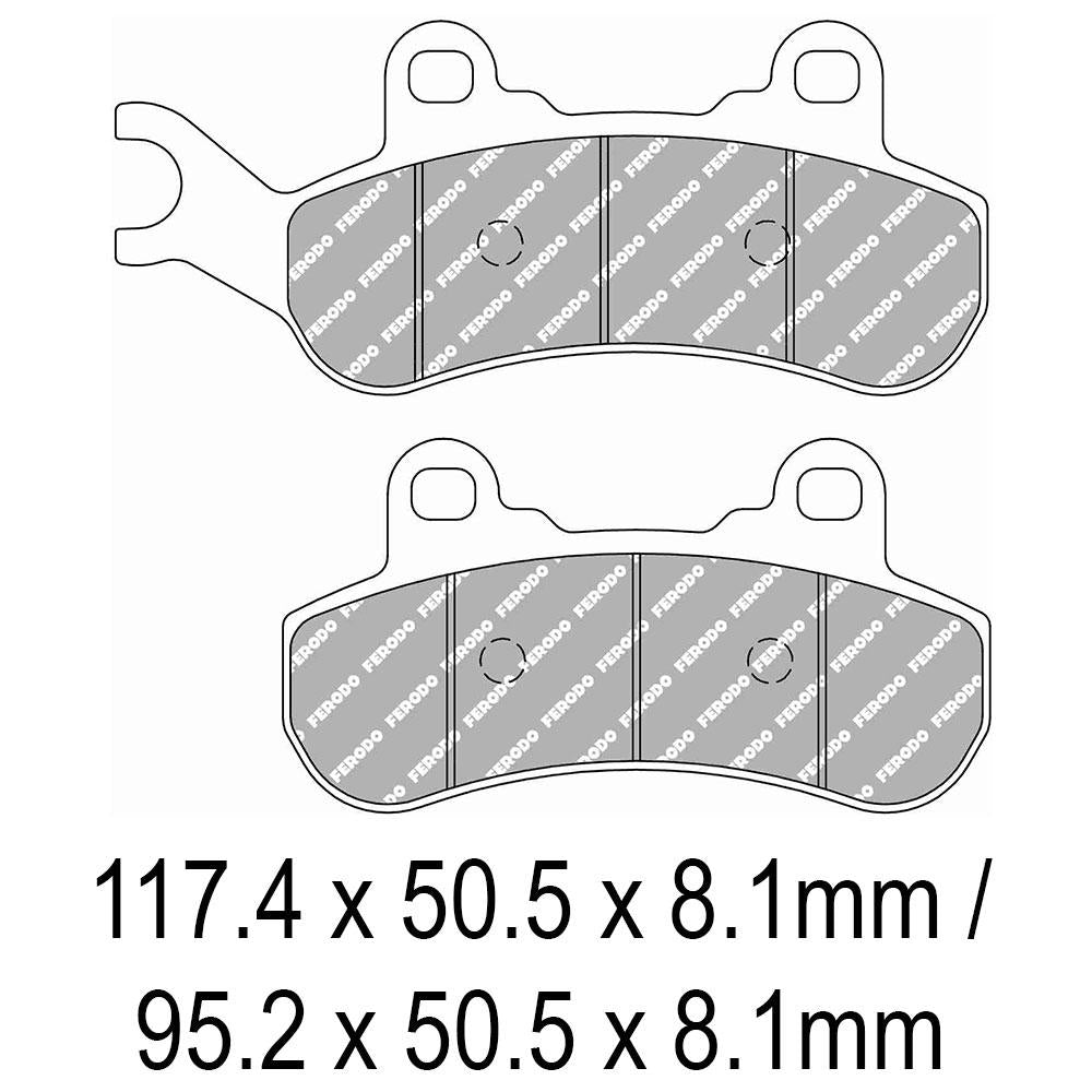 FERODO Disc Pad Set - FDB2316 SG Sinter Grip Sintered Compound - Off-Road 1