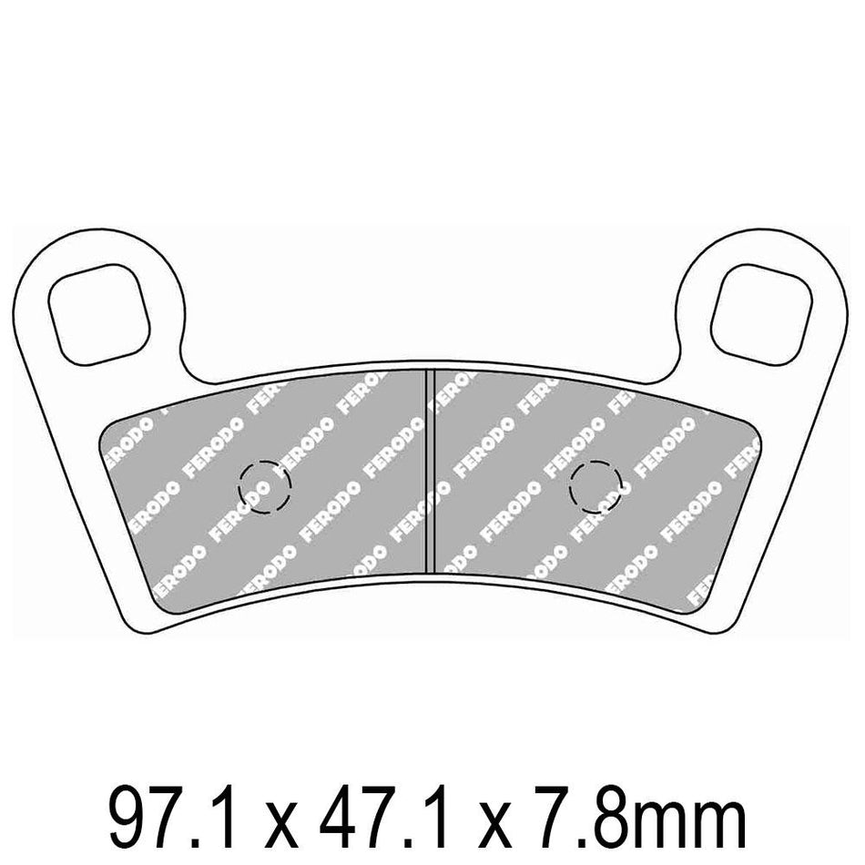 FERODO Disc Pad Set - FDB2320 SG Sinter Grip Sintered Compound - Off-Road 1