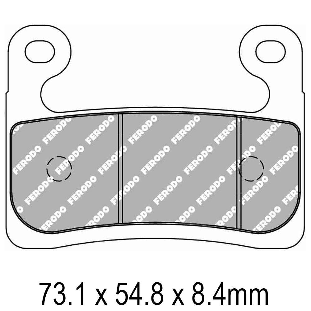 FERODO Disc Pad Set - FDB2321 ST Sinter Grip Sintered Compound - Road 1